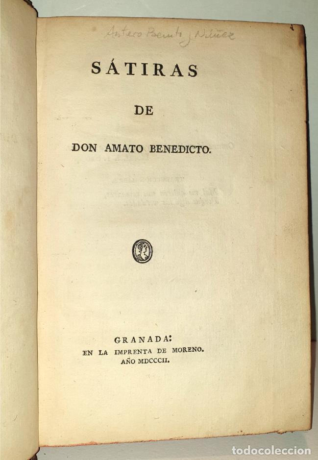 Libros: S&Aacute;TIRAS. - AMATO BENEDICTO. (Pseud&oacute;nimo de Amato Benito y N&uacute;&ntilde;ez) - Foto 2