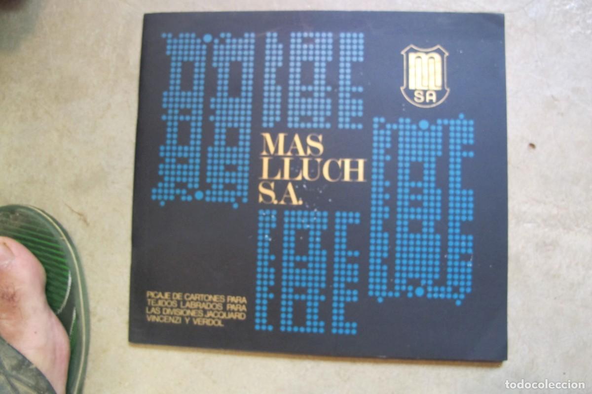 B&uuml;cher: MAS LLUCH S.A. PICAJE DE CARTONES PARA TEJIDOS LABRADOS JACQUARD VICENZI VERDOL. CATALOGO TEXTIL