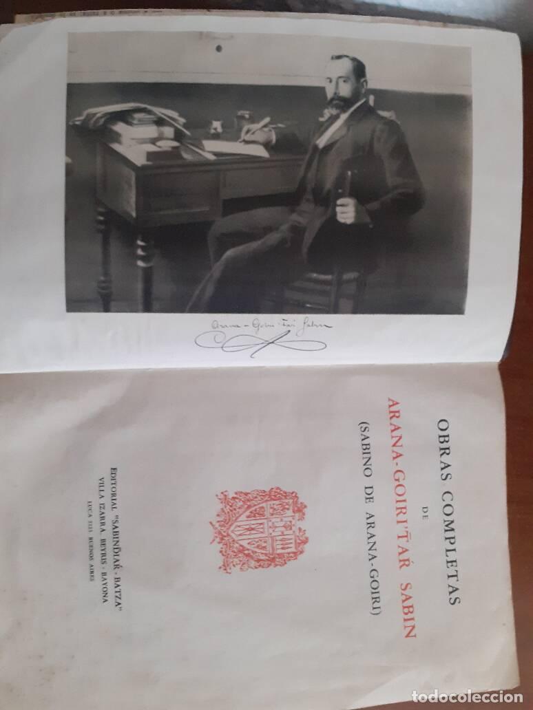 Libros: OBRAS COMPLETAS - Arana Goiri, Sabino De - Foto 2