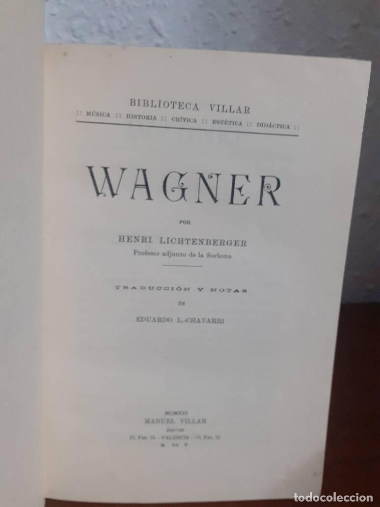 Libros: WAGNER - Lichtenberger, Henri - Foto 1
