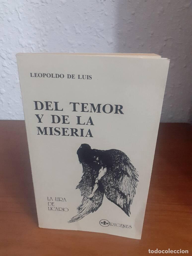 Libros: DEL TEMOR Y DE LA MISERIA - Luis, Leopoldo De - Foto 1