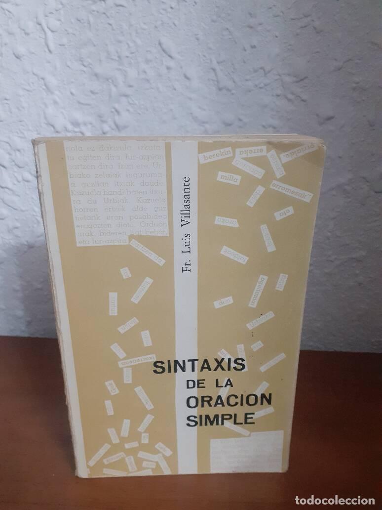 Libros: SINTAXIS DE LA ORACION SIMPLE - Villasante, Luis - Foto 1