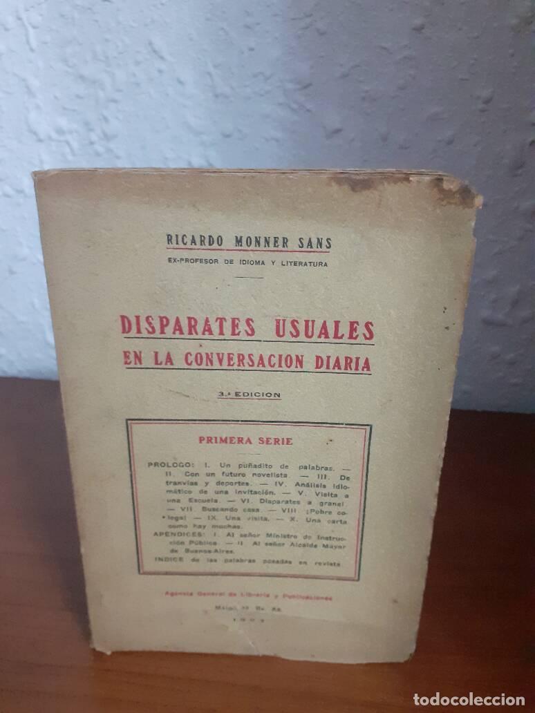 Libri di seconda mano: DISPARATES USUALES EN LA CONVERSACION DIARIA - Monner Sans, Ricardo