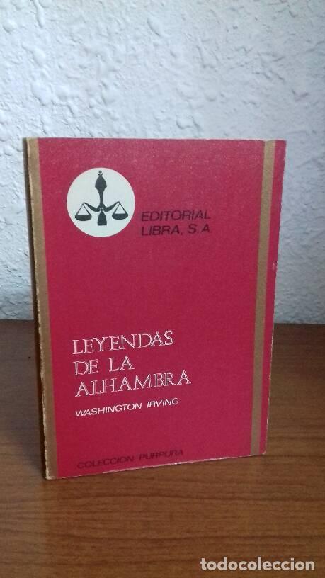 Libros: LEYENDAS DE LA ALHAMBRA - Irving, Washington - Foto 1