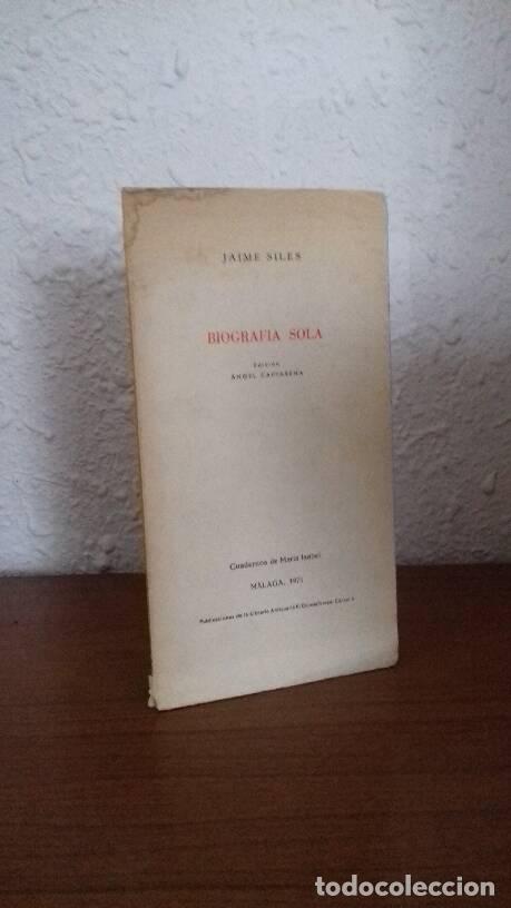 Libros: BIOGRAFIA SOLA - Siles, Jaime - Foto 1