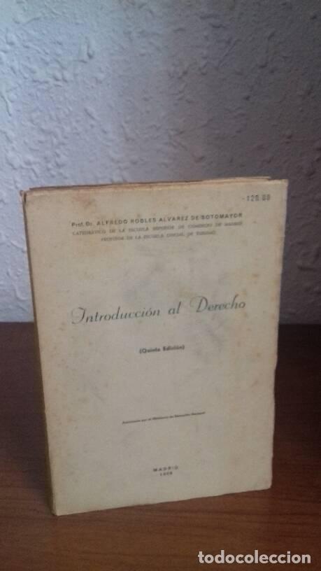 Libros: INTRODUCCION AL DERECHO - Robles Alvarez De Sotomayor, Alfredo - Foto 1