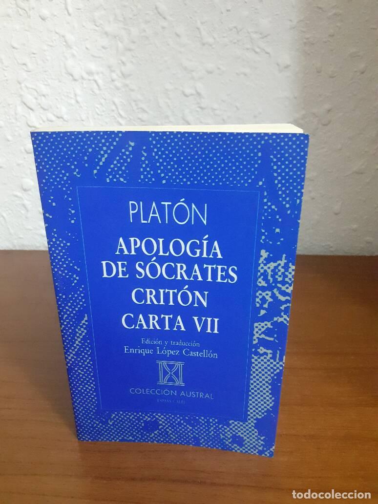 Libros: APOLOGIA DE SOCRATES // CRITON // CARTA VII - Platon - Foto 1