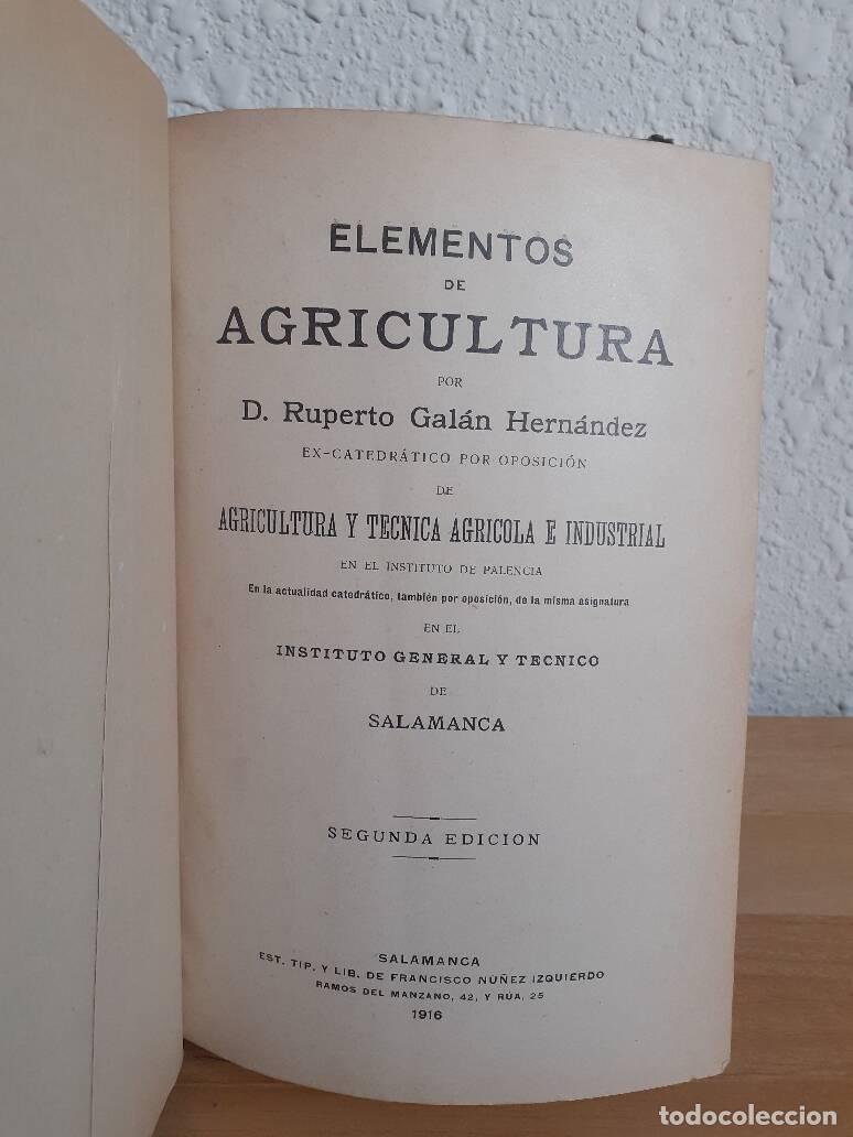 Libros: ELEMENTOS DE AGRICULTURA - Galan Hernandez, Ruperto - Foto 1
