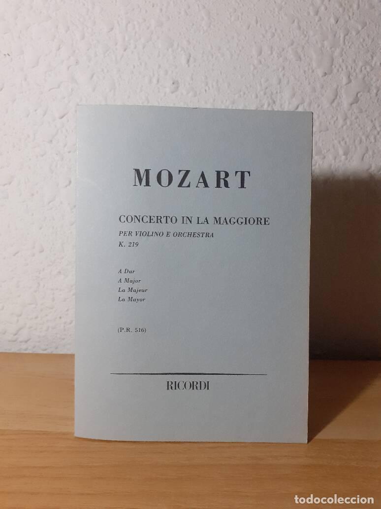 Libros: CONCERTO IN LA MAGGIORE PER VIOLINO E ORCHESTRA K 219 - Mozart - Foto 1