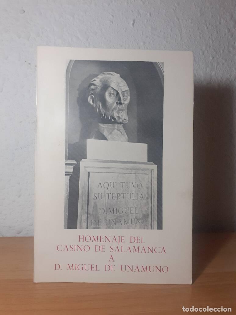 Libros: HOMENAJE DEL CASINO DE SALAMANCA A D MIGUEL DE UNAMUNO -