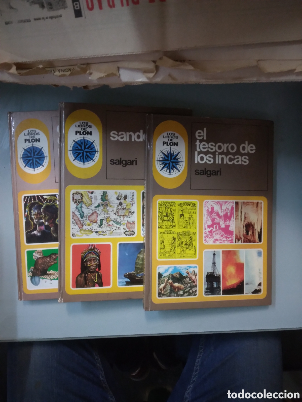 Libros: Los libros PLON, Salgari,.tomos 1,2,y 4 - Foto 1