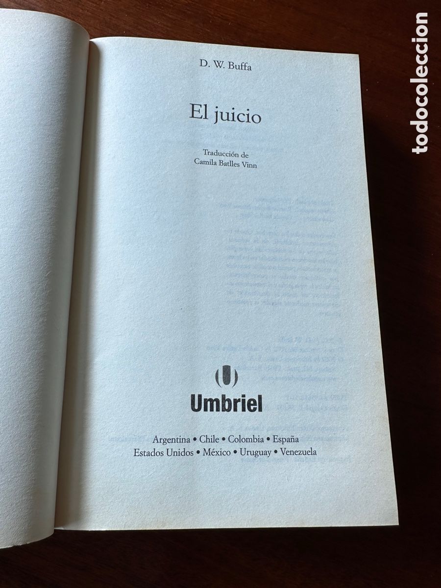 Libros: EL JUICIO - D.W. BUFFA - Foto 3