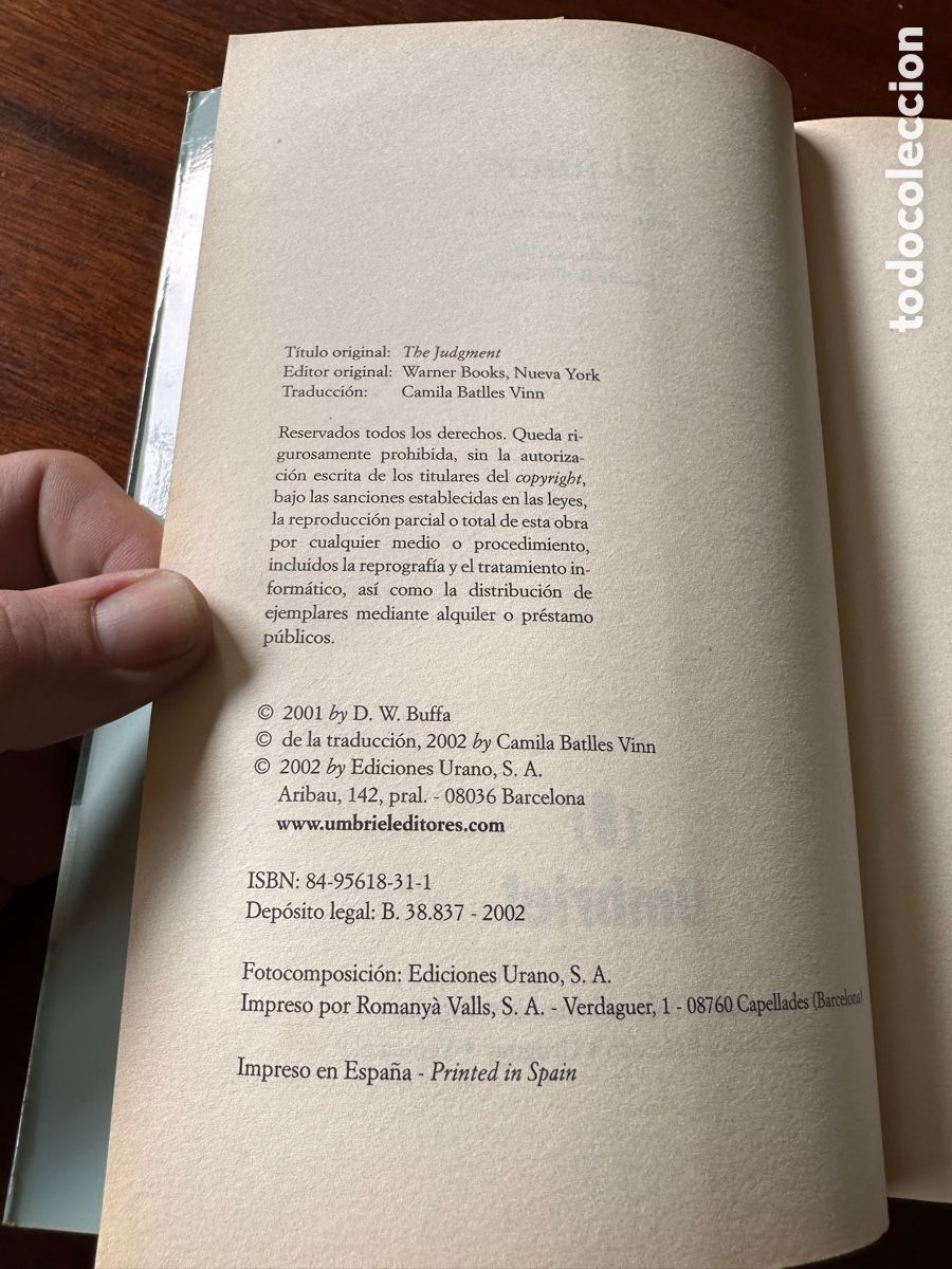 Libros: EL JUICIO - D.W. BUFFA - Foto 4