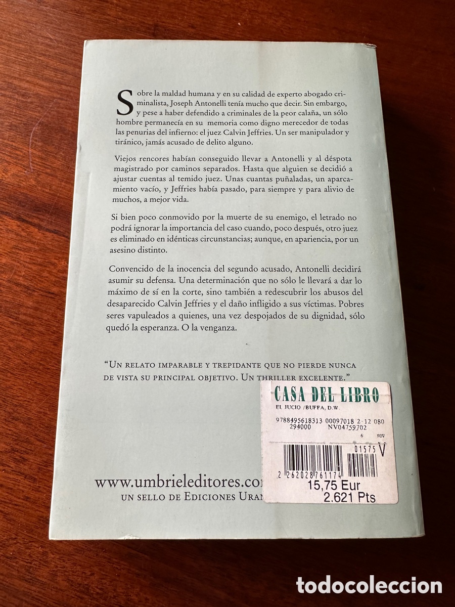 Libros: EL JUICIO - D.W. BUFFA - Foto 8