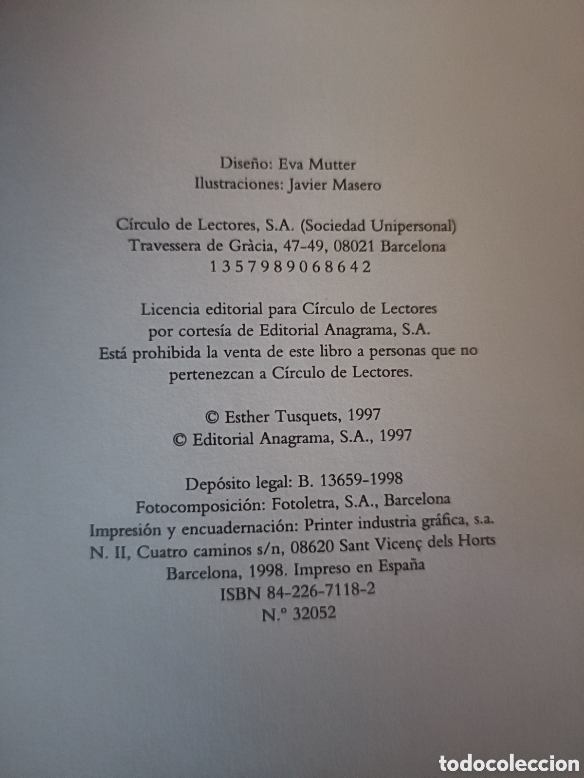 Libros: Libro Con la miel en los labios -Esther Tusquets- - Foto 4