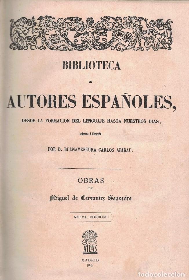Libros: OBRAS. - Cervantes Saavedra. Miguel de, - Foto 1