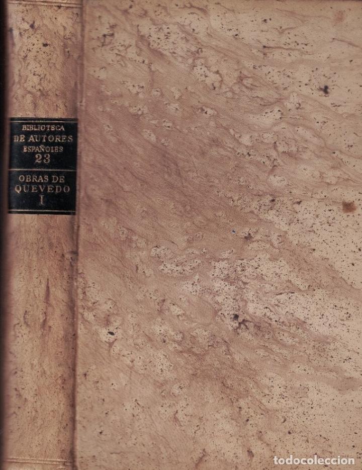 Libros: OBRAS. Tomo I. - Quevedo Villegas. Francisco de, - Foto 3