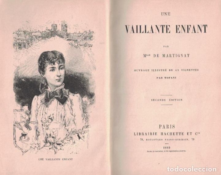 Libros: UNE VAILLANTE ENFANT. - Martignat. Mlle. de, - Foto 1