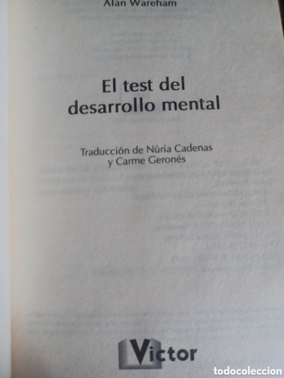 Libros: Barybook C61. el test del desarrollo mental Alain Wareham - Foto 3