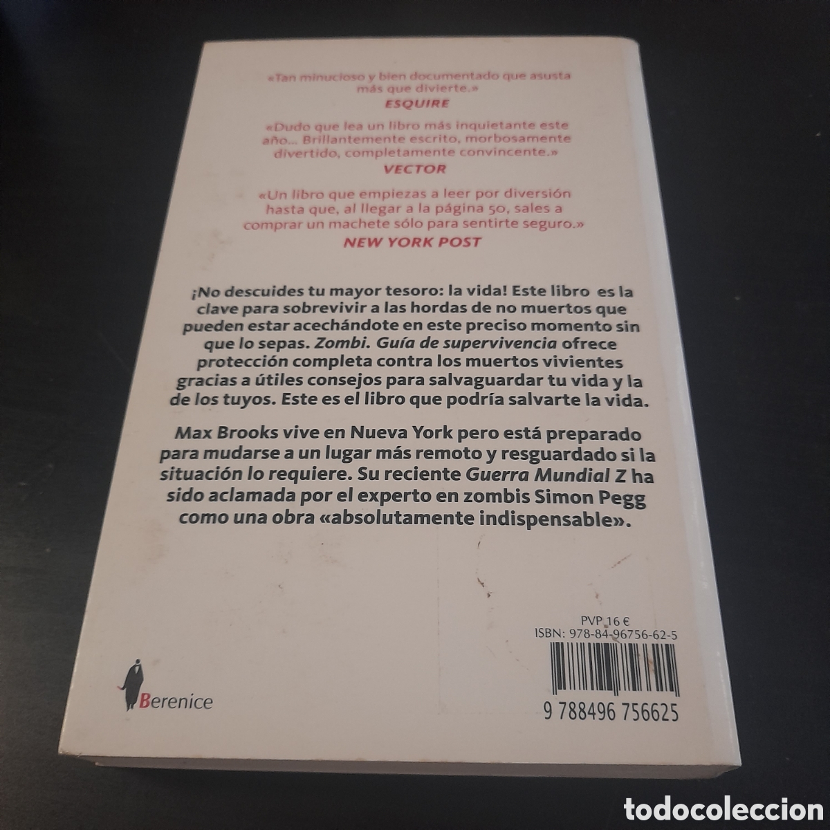 Libros: Zombi Gu&iacute;a de supervivencia. Max Brooks. Berenice - Foto 4