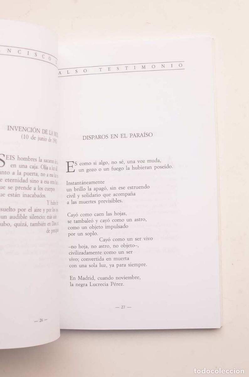 Libros: Falso testimonio - DOMENE, Francisco - Dedicatoria aut&oacute;grafa del autor - Foto 3