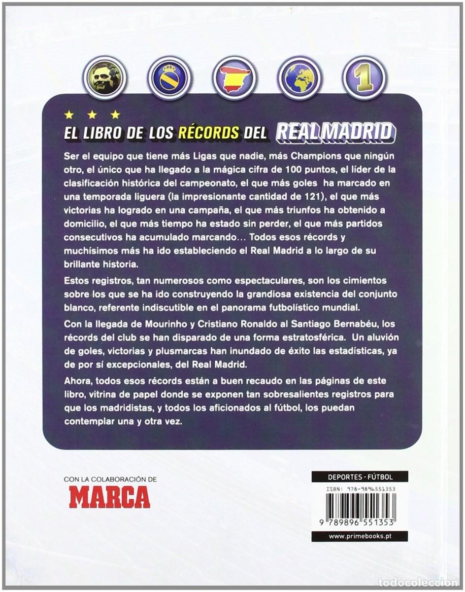 Libros: El libro de los records del Real Madrid Prime Books 2012 nuevo - Foto 2