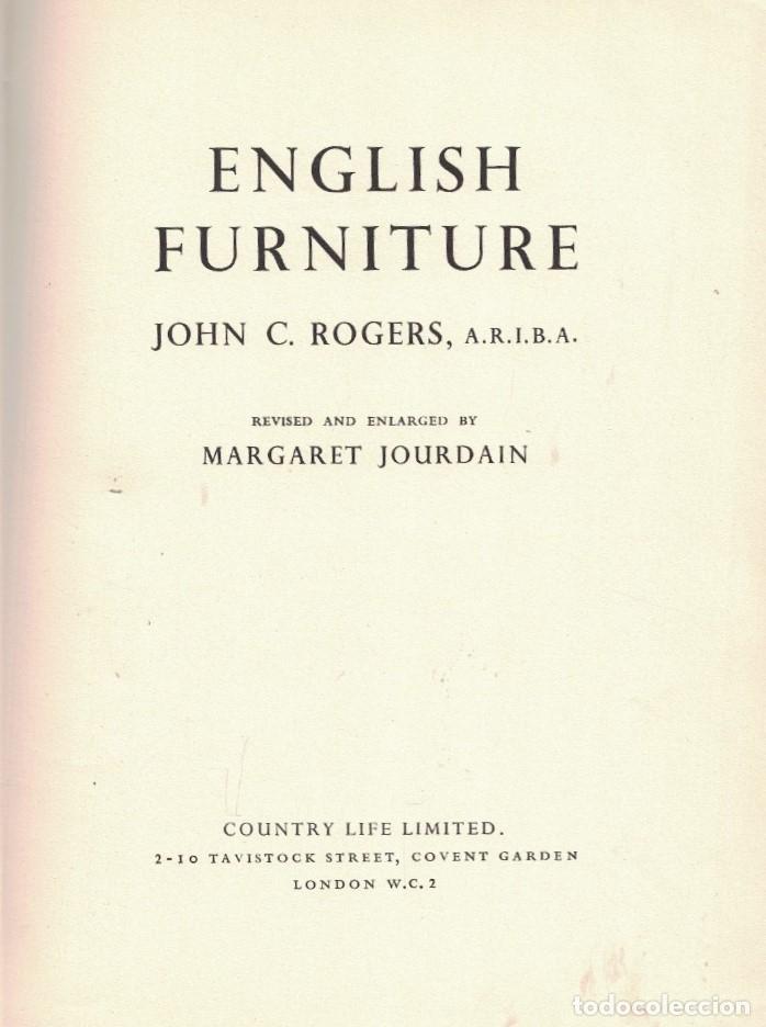 Libros: ENGLISH FURNITURE. - Rogers. John C., - Foto 1