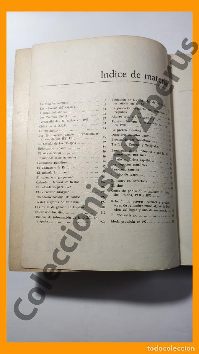 Libros: ALMANAQUE Informativo Espa&ntilde;ol 1972 - Foto 2
