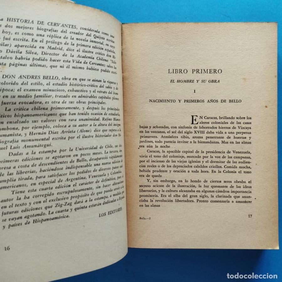 Libros: Andr&eacute;s Bello. - Orrego Vicu&ntilde;a, Eugenio. - Foto 3