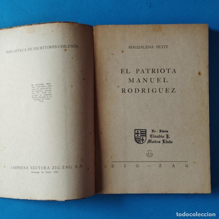 Libros: El Patriota Manuel Rodr&iacute;guez. - Petit, Magdalena. - Foto 2