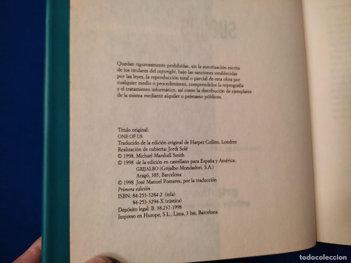 Libros: SUE&Ntilde;OS Michael Marshall Smith Editorial Grijalbo 1998 - Foto 7
