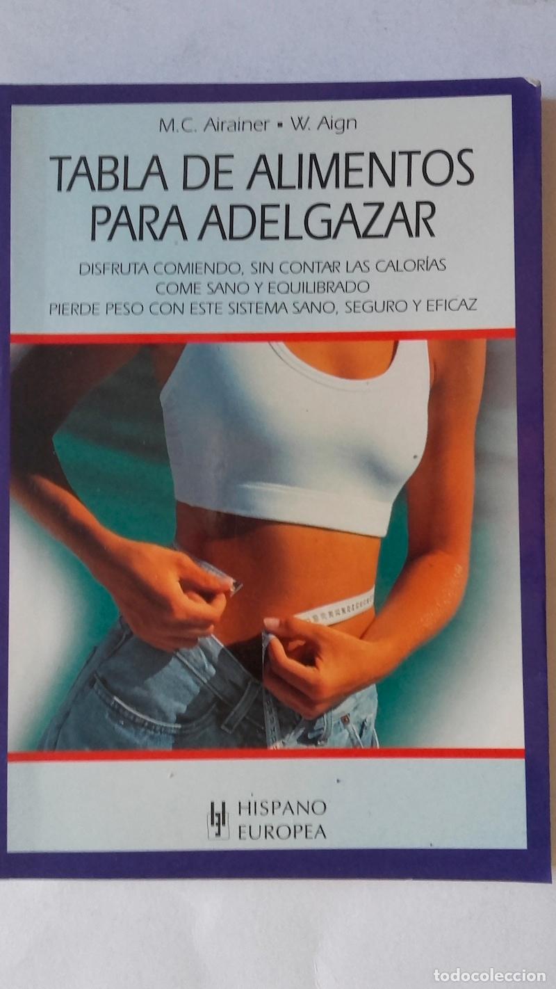 Libri di seconda mano: Tabla de alimentos para adelgazar - M.C. Airainer y W. Aign