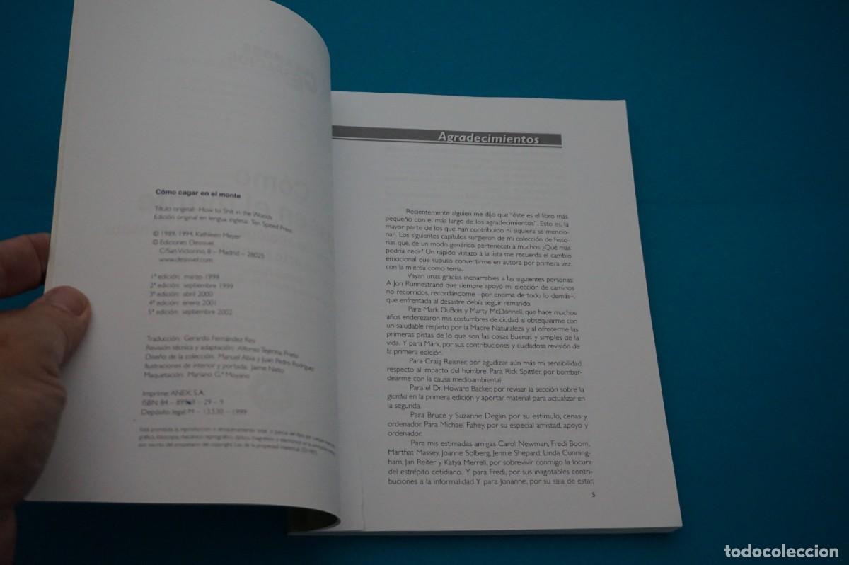 Libros: AMF-31C/ COMO CAGAR EN EL MONTE - KATHLEEN MEYER - Foto 3