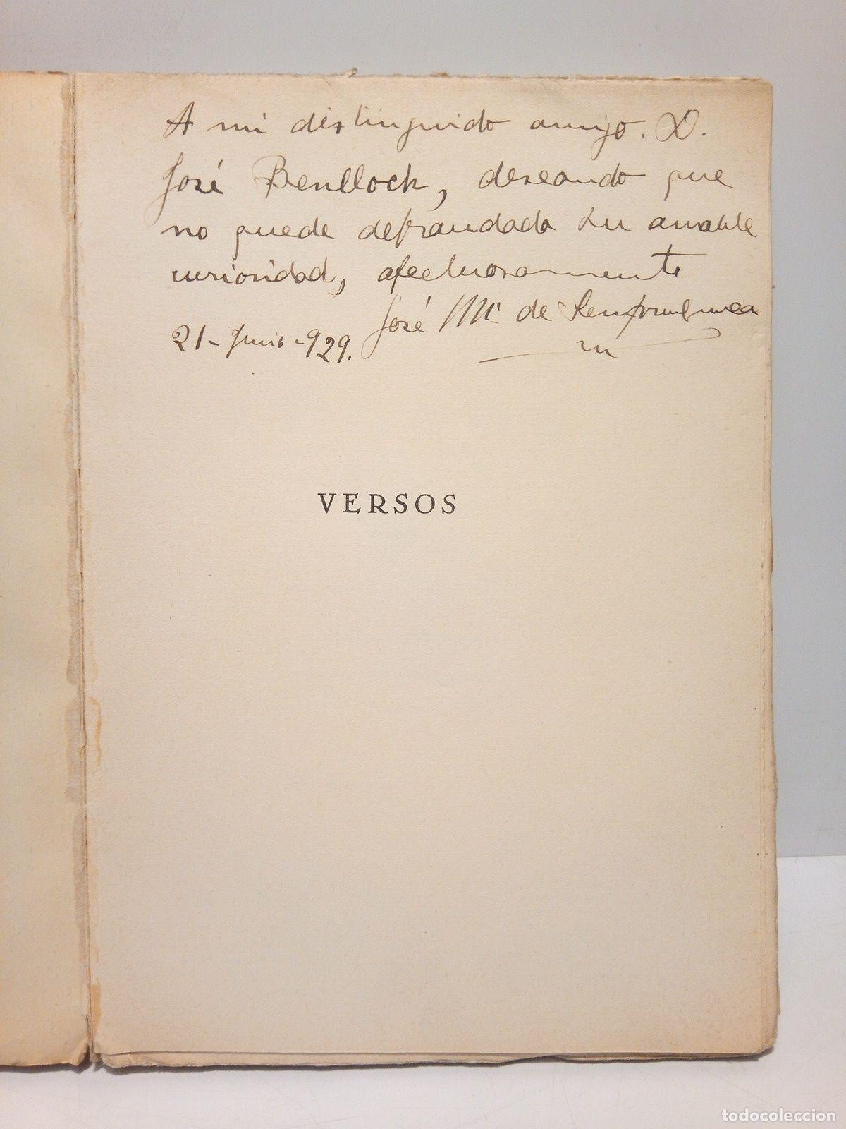 Libros: SEMPRUN GURREA, Jos&eacute; Mar&iacute;a - Versos - Foto 2