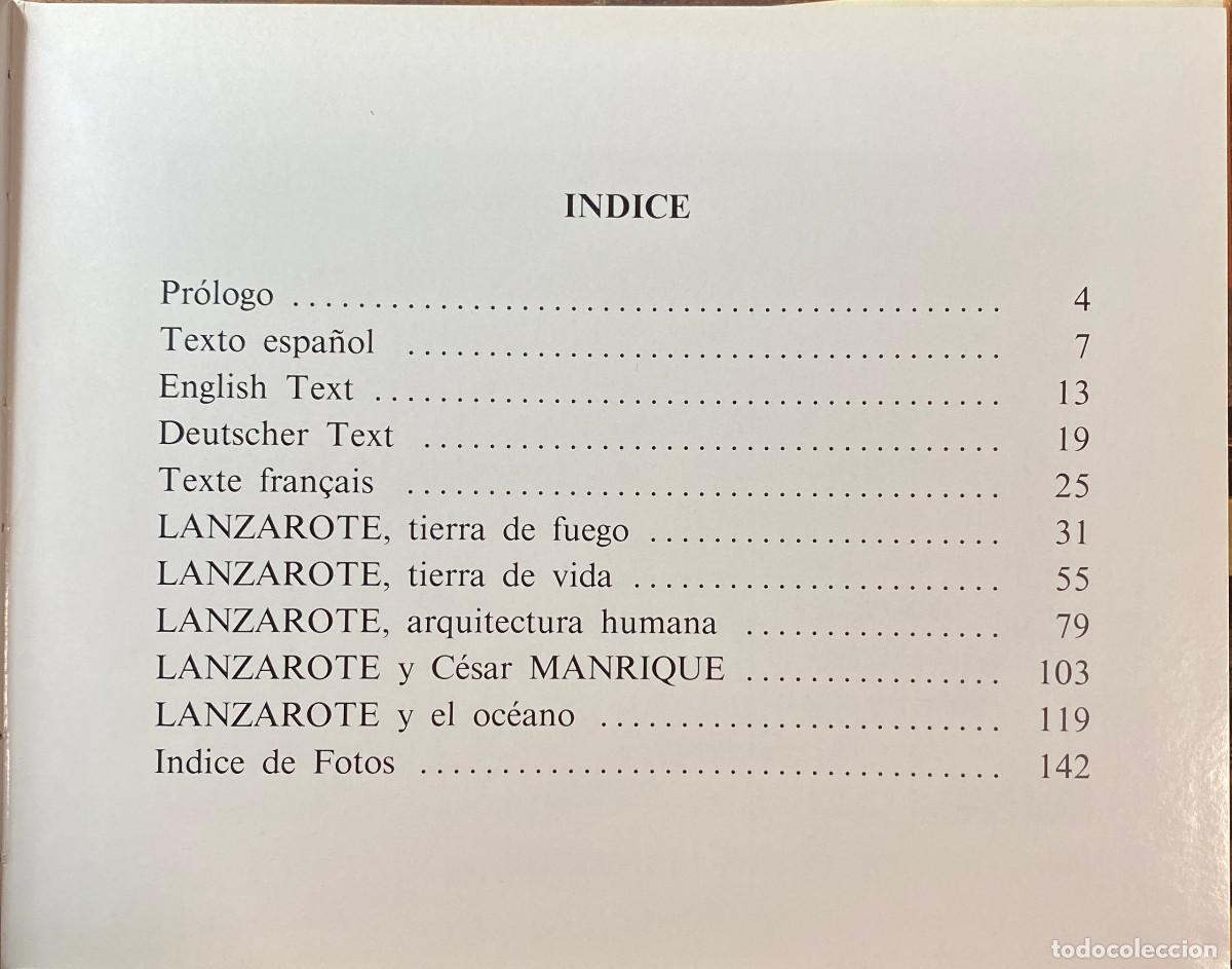 Libros: LANZAROTE - MARCEL JACQUET - 1981 - CANARIAS - Foto 3