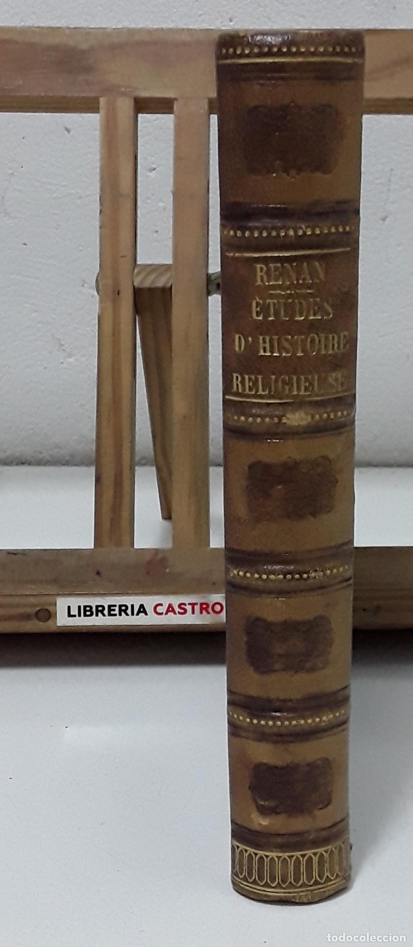 Libros: &Eacute;tudes dHistoire Religieuse - Ernest Renan. - Foto 3