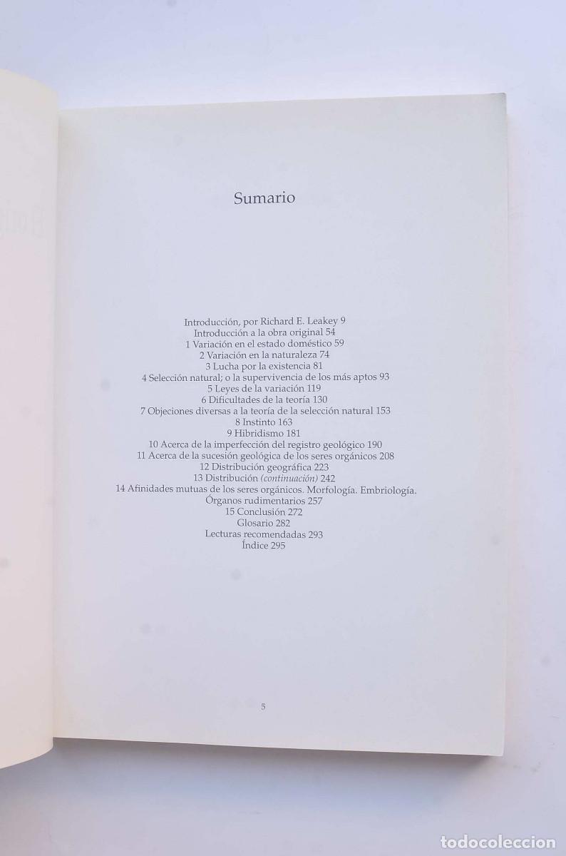 Libros: El origen de las especies - DARWIN, Charles - Foto 3