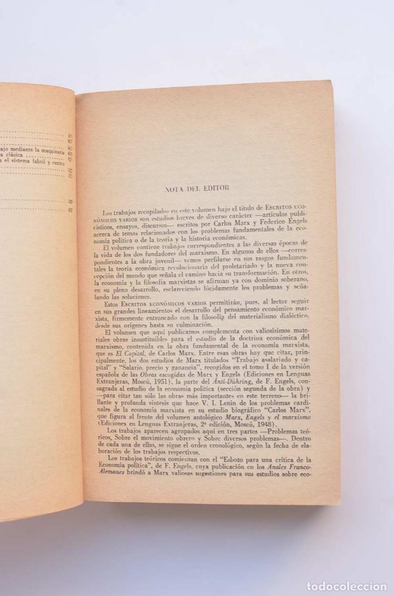 Libros: Escritos econ&oacute;micos varios - MARX, Karl y ENGELS, Friedrich - Foto 3