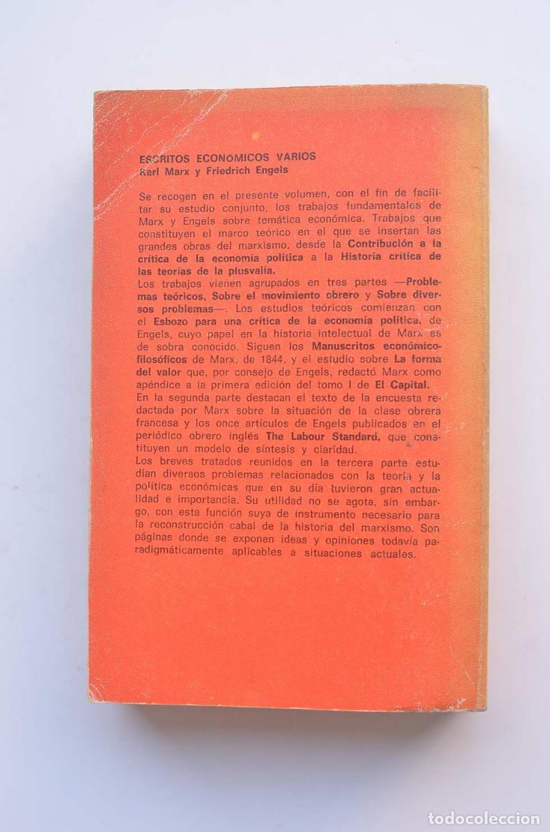 Libros: Escritos econ&oacute;micos varios - MARX, Karl y ENGELS, Friedrich - Foto 4