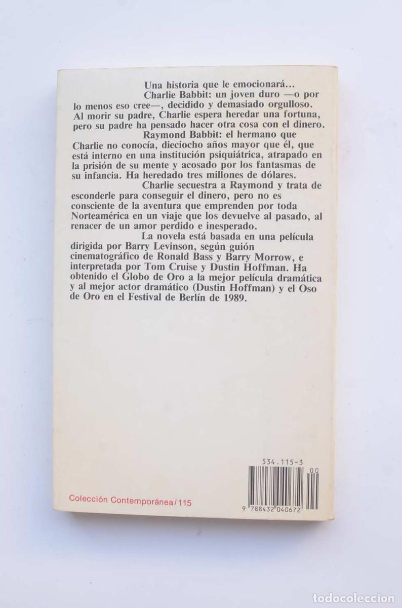 Libros: Rain Man (El hombre de la lluvia) - FLEISCHER, Leonore - Foto 3