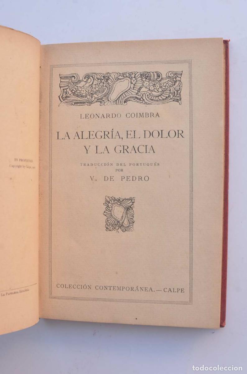 Libros: La alegr&iacute;a, el dolor y la gracia - COIMBRA, Leonardo - Foto 2