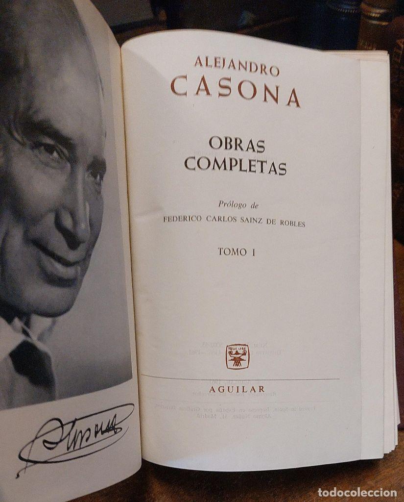Libros: OBRAS COMPLETAS. Pr&oacute;logo Federico Sainz de Robles. - CASONA, Alejandro. - Foto 2