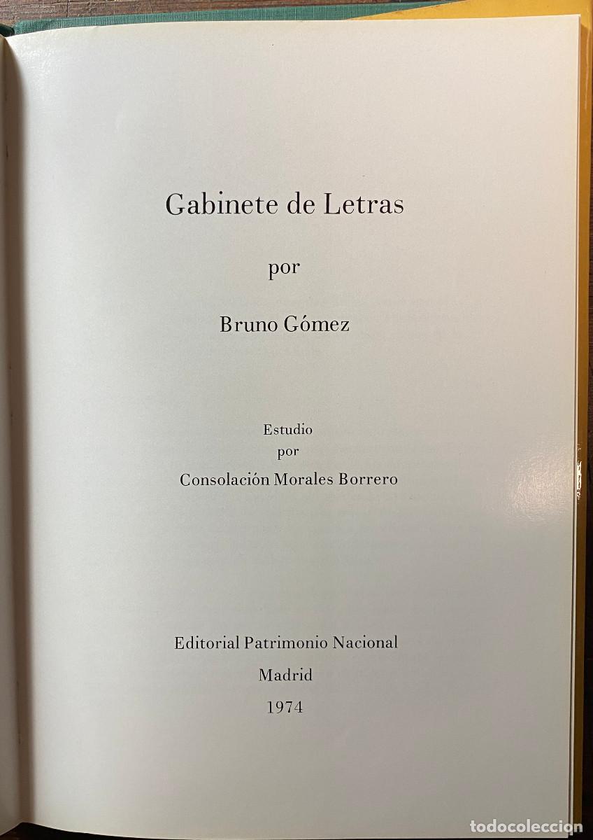 Libros: GABINETE DE LETRAS - BRUNO G&Oacute;MEZ - 1974 - Foto 2