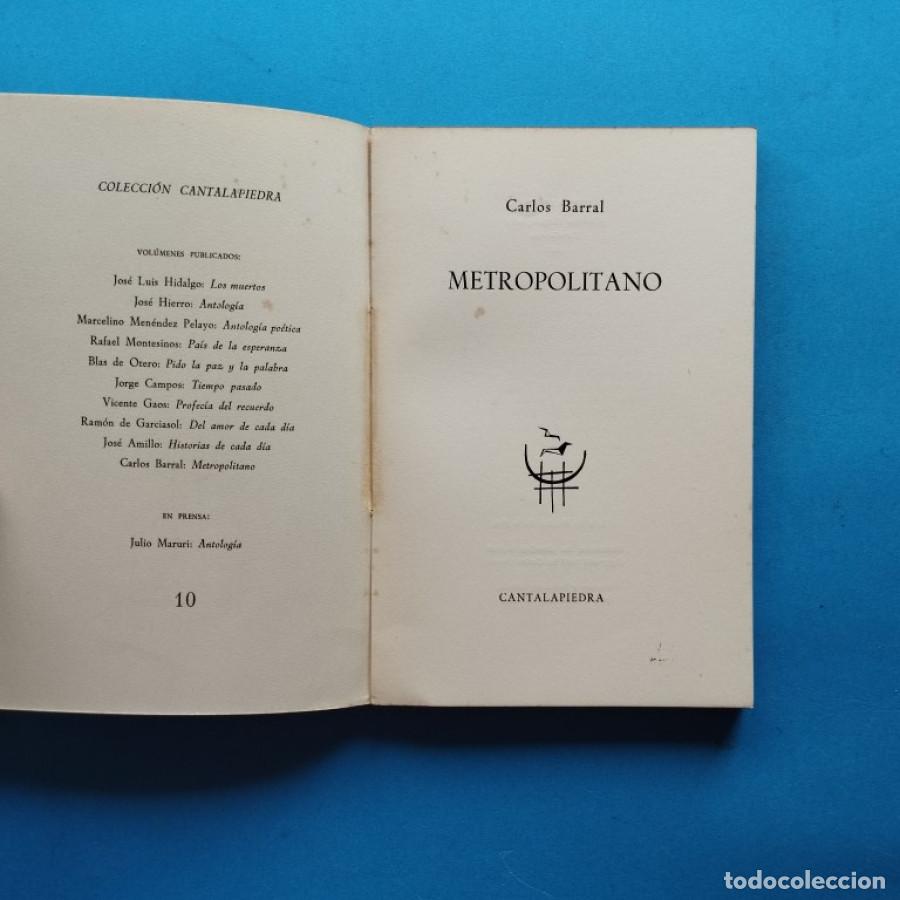 Libros: METROPOLITANO. - BARRAL, Carlos. - Foto 2