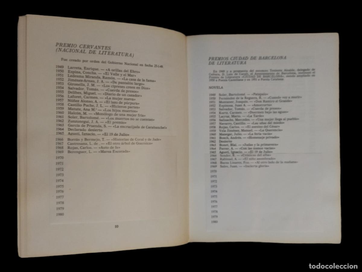 Libros: COMPILACI&Oacute;N DE PREMIOS LITERARIOS / LIBRER&Iacute;A EDITORIAL ARGOS 1966. - Foto 3