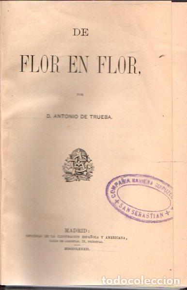 Libros: De flor en flor - Trueba, Antonio de - Foto 1