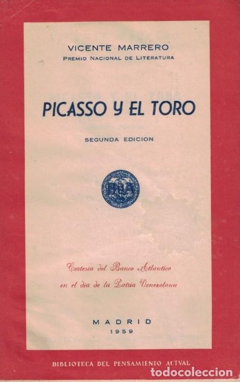 Libros: PICASSO Y EL TORO. - Marrero. Vicente, - Foto 1