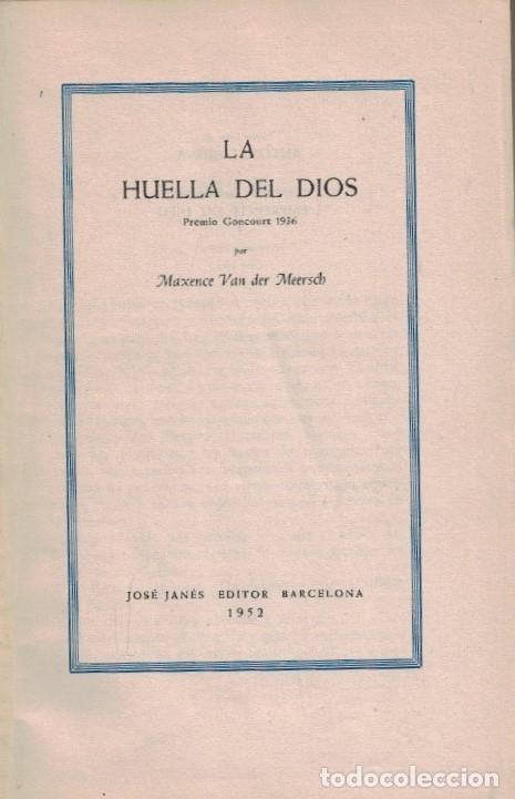 Libros: LA HUELLA DEL DIOS. - Van der Meersch. Maxence, - Foto 1