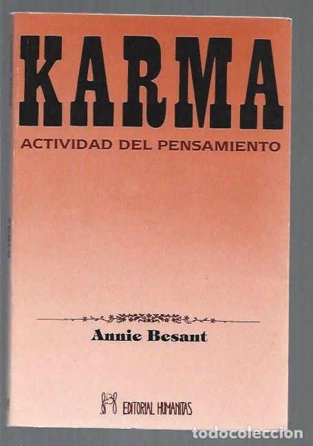 Libros: KARMA. ACTIVIDAD DEL PENSAMIENTO - BESANT, ANNIE - Foto 1