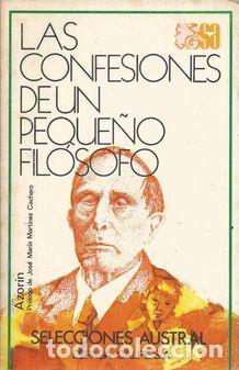 Libros: LAS CONFESIONES DE UN FILOSOFO - AZORIN - Foto 2